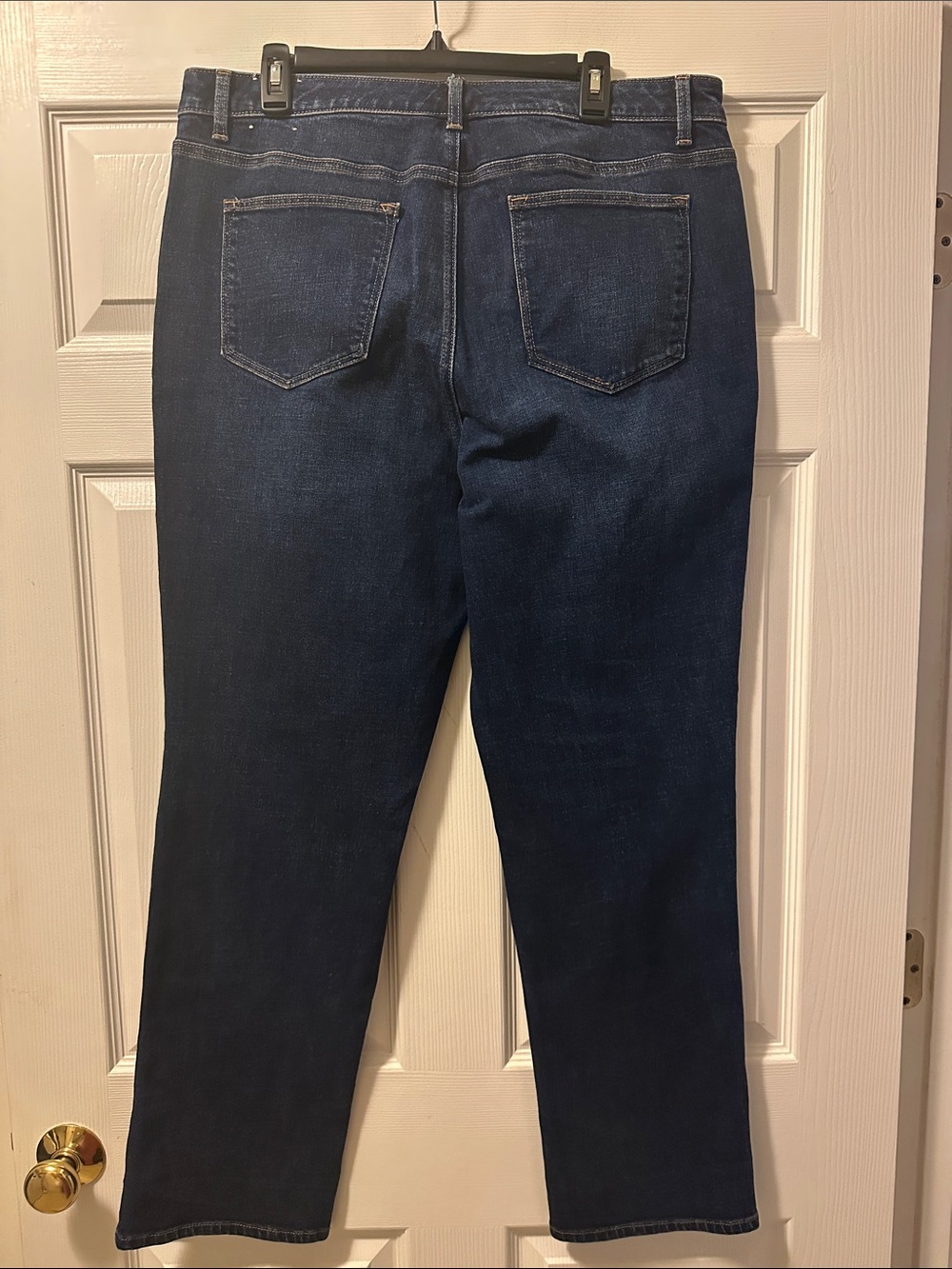 Women's Talbot’s Dark Denim Straight-Leg Jeans - Size 16